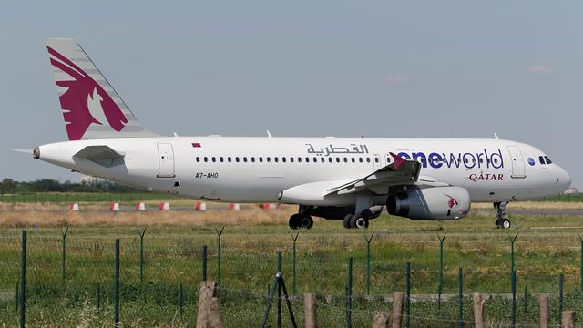 A7-AHO:Airbus A320-200:Qatar Airways